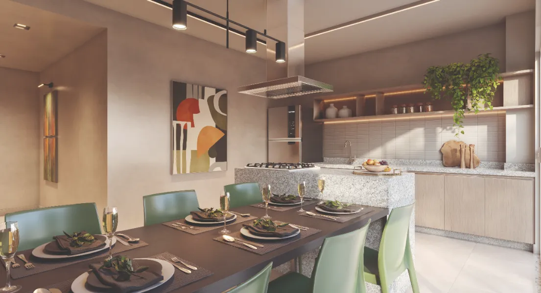 Espaço Gourmet do Residencial Line Parada Inglesa