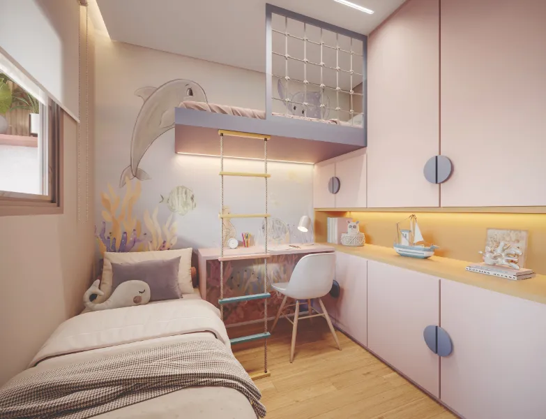 Quarto Kids do Residencial Line Parada Inglesa