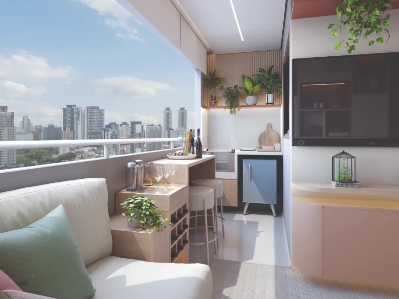 Varanda do Residencial Line Parada Inglesa